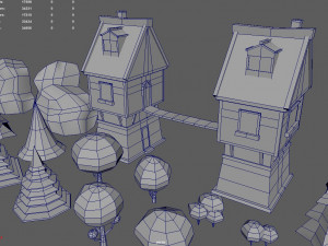 Low Poly Christmas Pack 01 3D Model