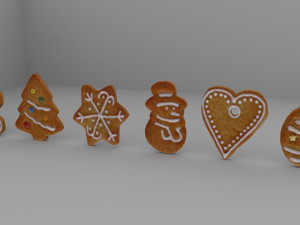 Christmas Cookies 3D Model