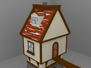 Christmas House 01 3D Model