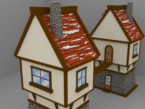 Christmas House 01 3D Model