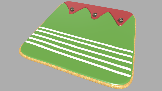 Decoration Cookie Christmas 3D Model .c4d .max .obj .3ds .fbx .stl .blend 