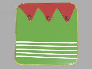 Decora&ccedil;&atilde;o Biscoito Natal Modelo 3D