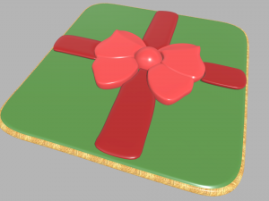 Gift Cookie Christmas Modelo 3D