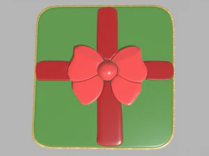 Gift Cookie Christmas 3D Model