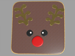 Reindeer Cookie Christmas Modèle 3D