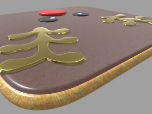 Biscotto di renna natalizio Modello 3D