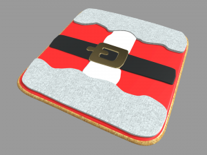 Santa Claus Cookie Christmas Modèle 3D