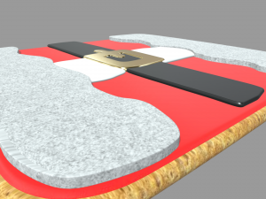 Santa Claus Cookie Christmas 3D Model