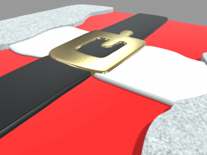 Santa Claus Cookie Christmas 3D Model
