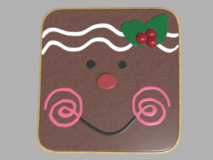 Smile Cookie Christmas 3D 모델