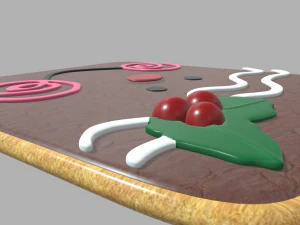 Sorriso Biscotto Di Natale Modello 3D