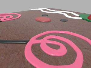 Sorriso Biscotto Di Natale Modello 3D