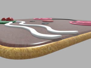 Smile Cookie Christmas 3D 모델
