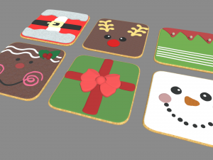 Christmas Cookies 02 3D Model