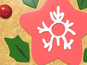 Circle Star Cookie Christmas Model 3D