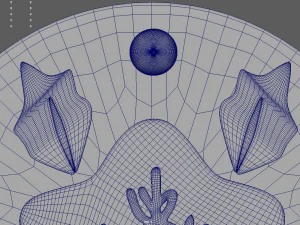 Cerchio Stella Biscotto Natale Modello 3D