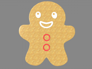 Gingerbread Cookie 01 Modelo 3D