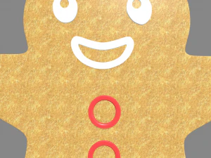 Gingerbread Cookie 01 3D Model