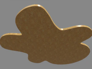 Gingerbread Cookie 01 3D Model
