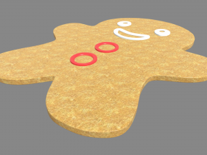 Gingerbread Cookie 01 3D 모델
