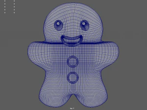 Gingerbread Cookie 01 3D Model