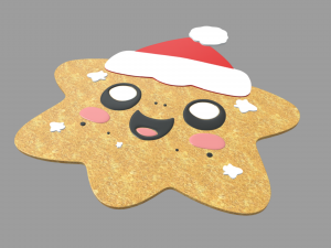 Star Cookie Christmas Modelo 3D