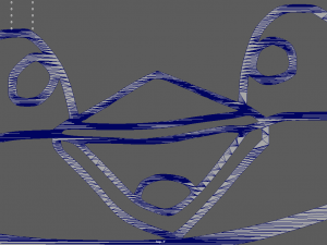 Christmas Penguin Wall Silhouette 01 3D Model