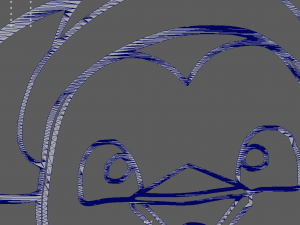 Christmas Penguin Wall Silhouette 01 3D Model