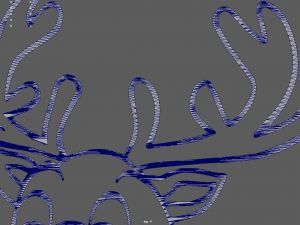 Reindeer Wall Silhouette 01 Modèle 3D