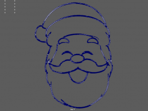 Santa Claus Wall Silhouette 01 3D मॉडल