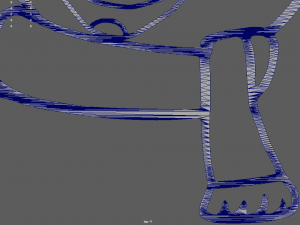 Snow Man Wall Silhouette 01 3D Model