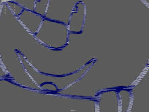 Snow Man Wall Silhouette 01 3D Model