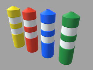 Bollards 01 3D Модель