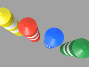 Bollards 01 3D Model