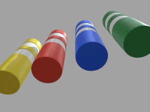 Bollards 01 3D Model