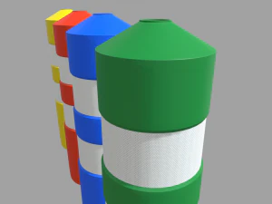 Bollards 01 3D Model