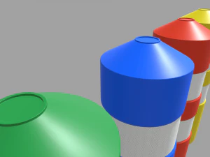 Bollards 01 3D Model
