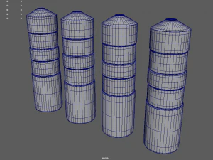 Bollards 01 3D Model