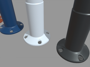 Bollards 02 3D Model