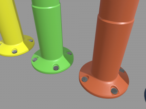 Bollards 02 3D Model