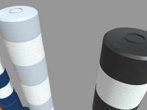 Bollards 02 3D Model