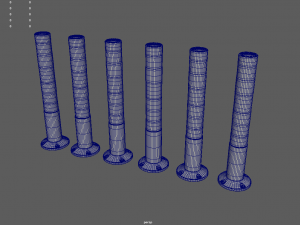 Bollards 02 3D Model