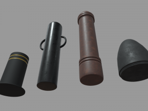 Bollards 03 04 05 06 3Dモデル