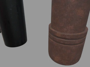 Bollards 03 04 05 06 3D Model
