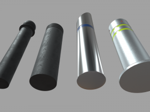 Bollards 07 08 09 010 3D 모델