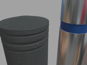 Bollards 07 08 09 010 3D Model