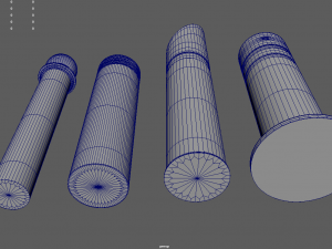 Bollards 07 08 09 010 3D 모델