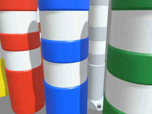 Bollards Pack 3D 模型