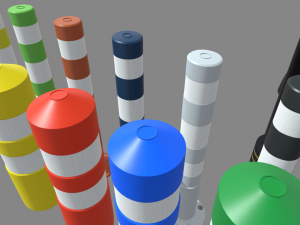 Bollards Pack 3D 模型