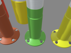 Bollards Pack 3D 模型
